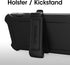 OtterBox 14 iPhone Plus Defender Series Case - Black, Rugged & Durable, with Port Protection, Includes Holster Clip