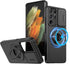 Shop Samsung Galaxy S21 Ultra Mag-Safe Kickstand Case: Slim, Shockproof, Military-Grade, 360° Rotating Stand, Black.