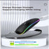 Guiheng 2 Pack Mouse,Portable(BT5.2+USB Wireless Bluetooth Mouse,LED Dual Mode Rechargeable Silent Slim Laptop