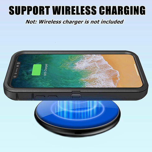 Compatible iPhone XR Case with Screen Protector - Camo Design, Shockproof 3-Layer Rugged Heavy Duty Case