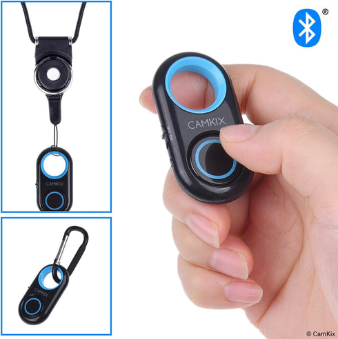 CamKix Camera Shutter Remote Control with Bluetooth Wireless Technology - Compatible with iOS and Android - Wireless Range: Up to 30 ft (10 m) - Compact Style - Take it with You Anywhere