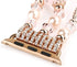 GEMEK Compatible Apple Watch Band 38/40/41mm, Rose Gold Women Pearl Bracelet Strap (Pink)
