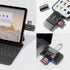 JOOPSHEE 6-in-1 3.0 SD/SDHC/SDXC/MMC SD/TF Card Reader Adapter with SD Card Storage USB A & Type C Port & USB Slots