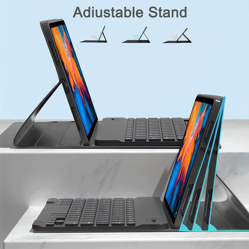 Keyboard Case with Mouse for Samsung Galaxy Tab S6 Lite 10.4 Inch 2024/2022/2020, Detachable Bluetooth Backlight