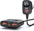 kapebow 78W Fast Charging USB C Car Charger, 5 Port Charger with Voltage Display, 5FT Extension for iPhone, iPad,