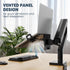 WORLDLIFT 75x75mm 100x100mm 12 17 inch Laptop VESA Mount Tray Holder for Monitor Arms and Stands Clamp Notebook
