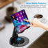 YXLILI Foldable Phone Stand, Adjustable Height Cell Phone Holder for Desk, 360° Rotating for iPhone 14/13/12/11, Black