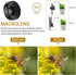 COSULAN Phone Camera Lens 3 in 1 Kit - 235° Fisheye Lens + 25X Macro Lens + 0.62X Wide Angle Lens for Smartphones