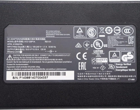 KK LTD AC Adapter 19.5V 6.15A 120W for Chicony A120A007L, Fit for MSI GE60 GE70 Gaming PC