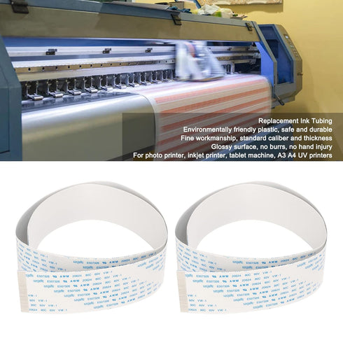 2Pcs Flexible Flat Data Cable for XP600 TX800 Printhead, 30cm Thickened Printer Cable