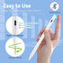 iPad Pro 11" Stylus Pencil, 1.5mm Replaceable Tip Active Pen Compatible with Apple Magnetic Pencil for Drawing and