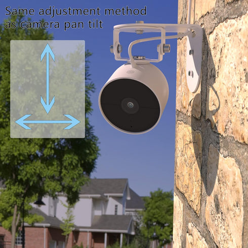 Metal Wall Mount for Google Nest Cam Outdoor Battery 2nd Generation, Anti-Drop, Pack of 2
