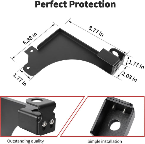 2021-2026+ JWWY Tailgate Antenna Base Mount Flag Bracket Holder Clamp Rear Door Antenna Mount Base Holder Fit for Ford