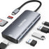 USB C Hub, Cakitte 7 in 1 USB C to 4K@60HZ HDMI Multiport Adapter, 3 USB 3.0 Ports, SD/TF Card Reader, 100W PD