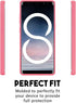 GOOSPERY Soft Feeling Jelly Case for Samsung Galaxy Note 8 (2017) - Silky Slim Bumper Cover (Flamingo)
