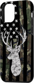 American Flag Whitetail Buck Camouflage Deer Hunting Case for iPhone 12 mini