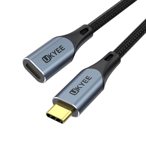 Shop USB C Extension Cable 3.3Ft (100W/10Gbps) - Gold Connector, Nylon Braided, Fast Charging for Laptops, Tablets,
