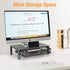 ELIVED 2 Pack Monitor Stand Riser with Drawer, 3 Height Adjustable with Larger Storage Space for Home and Office