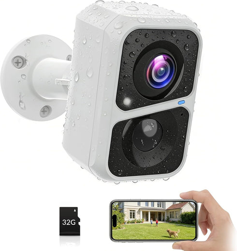 VKfoy Vicohome 2K Battery-Powered WiFi Security Camera, Outdoor/Indoor with AI Motion Detection, Full