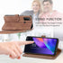 uriet Compatible with TCL 30 XL T701DL Wallet Case with Wrist Strap, Leather Flip Credit Card Holder Stand for 30XL 2022