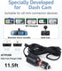 Dash Cam Charger Cable GPS Navigator Power Cord for Dash Cam GPS MP3 Player GPS Navigator Charging for 12V Car and 24V Truck Car Power Adapter Cable...