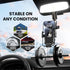 Car Phone Holder, 360° Rotating Rear View Mirror Phone Holder for All 4-7 Inch iPhone and Android Cell Phones