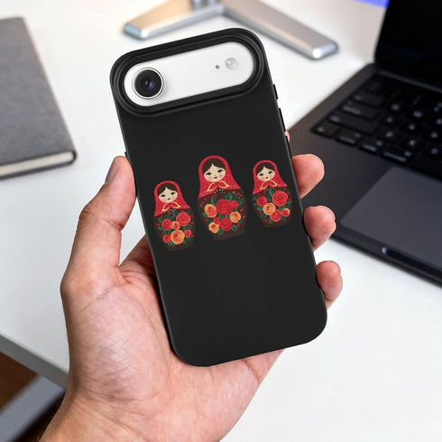 Generic 17 17 17 17 Russian Nesting Dolls Funny Case Compatible with iPhone Air Pro Pro Max Slim Protective Phone Cover
