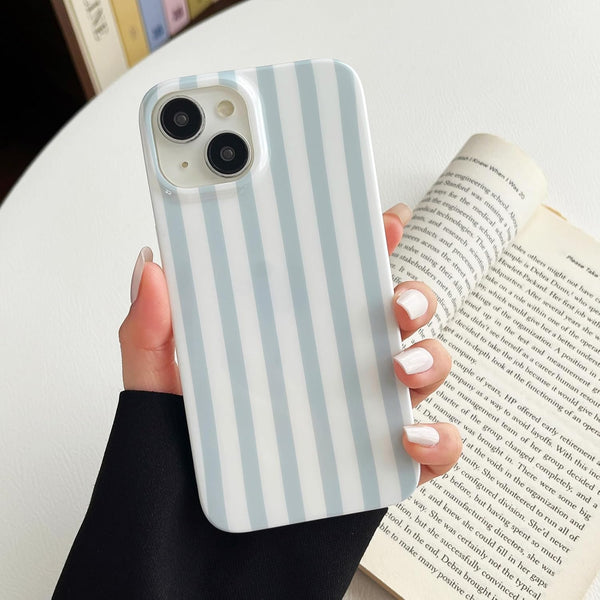 ZTOFERA for iPhone 15 Case with Geometric Vertical Stripes,Cute Fashion Simple Line Pattern