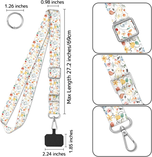 TIHGJHY 2 Pack Phone Lanyard Cell Phone Lanyard Crossbody Adjustable Phone Strap for Use Around the Neck Cell Phone