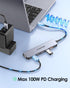 LENTION USB C Hub with 4K@60Hz HDMI, 2 USB C and 2 USB 3.2 Gen2, 10Gbps Max Data Transfer, 100W Charging for MacBook Pro