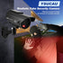Solar Powered Bullet Dummy Fake CCTV Dome Camera with Flashing Red LED Light & Warning Security Alert Sticker