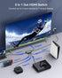 GANA HDMI Switch 5 in 1 Out 4K@60Hz, HDMI Splitter Switcher with Remote, Compatible with Xbox, PS5, Blu-Ray Player