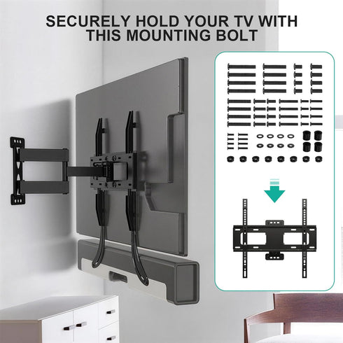 WALI Set M4 M5 M6 M8 80 inch Universal TV Mounting Hardware Kit Includes TV Screws and Spacer Fit Most TVs up