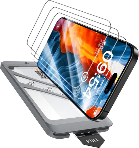 TAURI 4 in 1 for iPhone 15 Pro Max Screen Protector, 3