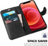 TUCCH Wallet Case for iPhone 12 Mini 5G, RFID Blocking Card Slot Stand, PU Leather Magnetic Flip Folio Cover