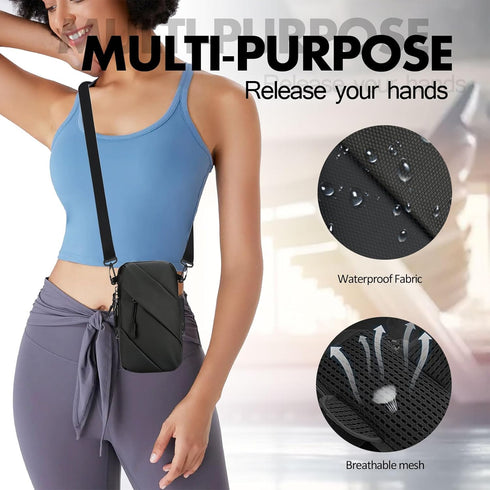 Soxicoa 15 14 13 12 11 8 7 6S 6 Phone Arm Bands for Running Armband Cell Phone Holder,Crossbody Bags for Women Men