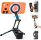 OMOTON TP02 360Rotating for MagSafe Tripod, Adjustable Aluminum Magnetic Phone Tripod for iPhone