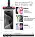 wellhouse Waterproof Phone Pouch for iPhone 15 14 13 12 Pro Max XS Samsung, IPX8 3D Cellphone Dry Bag, Black Red