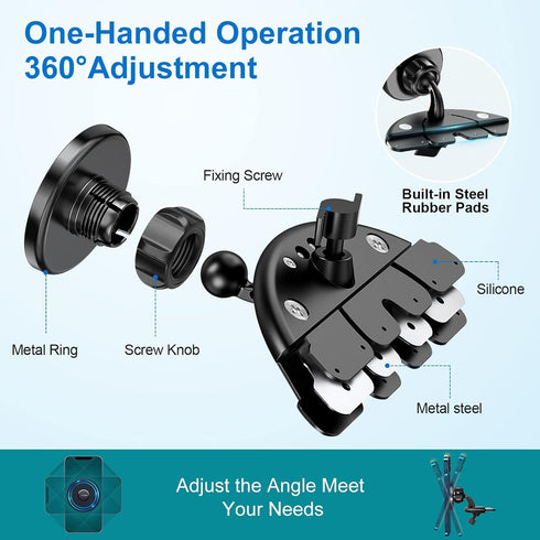 Ciencimy 16 15 14 13 12 CD Slot Phone Mount, Compatible with MagSafe CD Car Mount for iPhone Pro Max Plus Mini and All