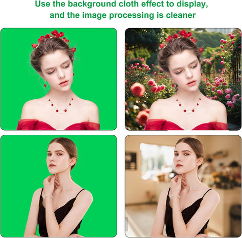 4 9.9 6.6 PULUZ Green Screen Backdrop with Fixing Clip, x Ft Photography Chroma Key Greenscreen Background