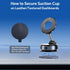 Lionora 360 Vacuum Suction Cup Magnetic Phone Holder, Upgraded Adjustable Magnetic Suction Cup Phone Mount