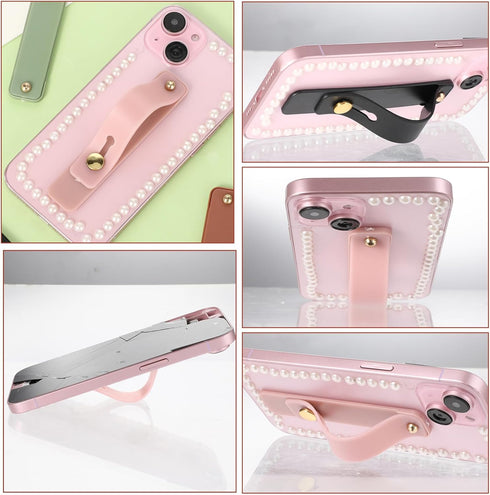 Psyqtsuary 6 Pcs Portable Phone Grip Phone Holder for Hand Universal Phone Strap Suitable Most Mobile Phones Telescopic