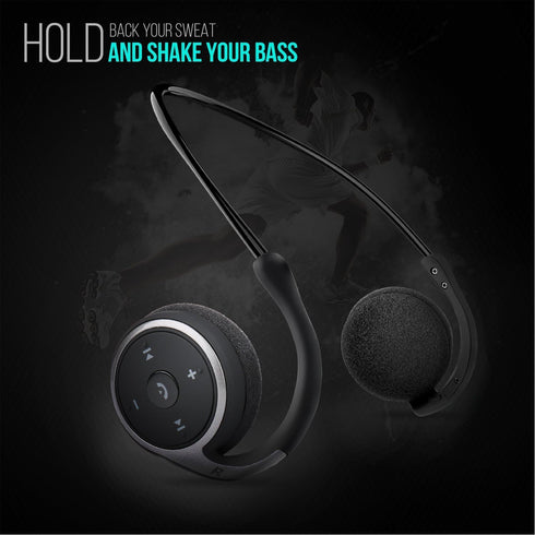Small Bluetooth Headphones - Wireless Sports Headset with Built-in Microphone, Crystal-Clear Sound, 12-Hour Battery