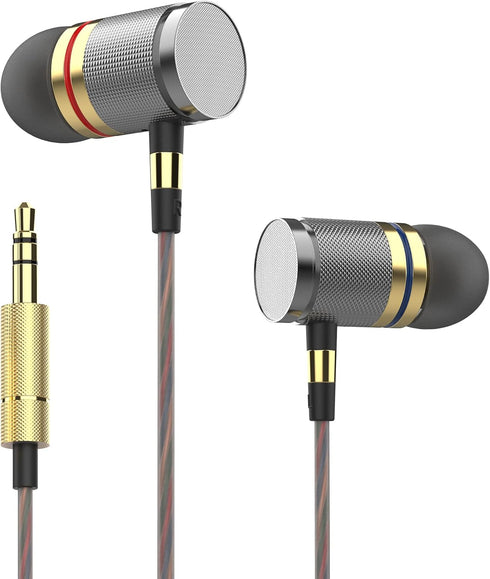 Betron YSM1000 Earphones in Ear Headphones Wired 3.5mm Jack Tangle-Free Cable Case and Noise Isolating Earbuds