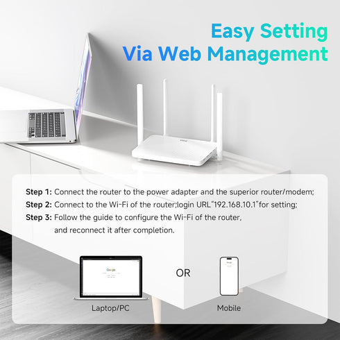 DBIT AC1200 2.4GHz +5GHz 4 4 5dBi (T18-21K) WiFi Router Dual Band MU-MIMO Wireless Internet Router with Gigabit