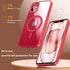 BESINPO Red Magnetic Case for iPhone 11, with Tempered Glass Screen Protector, Compatible with MagSafe, 360 Full-Body