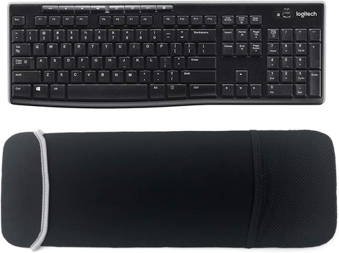 Wanty Black Neoprene Dust-Proof Cover Carry Bag Sleeve for Logitech MK270 Wireless Keyboard and Mouse Combo