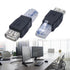 Rooyar 2.0 RJ45 USB to Ethernet Networking Adapter USB Transfer Networking Plug Adapter for Connecting ADSL Modems