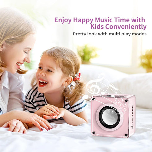LENRUE Mini Bluetooth Speaker, Wireless Portable Speakers, 5W Small Speaker with Clear Sound, Support TWS/TF Card,
