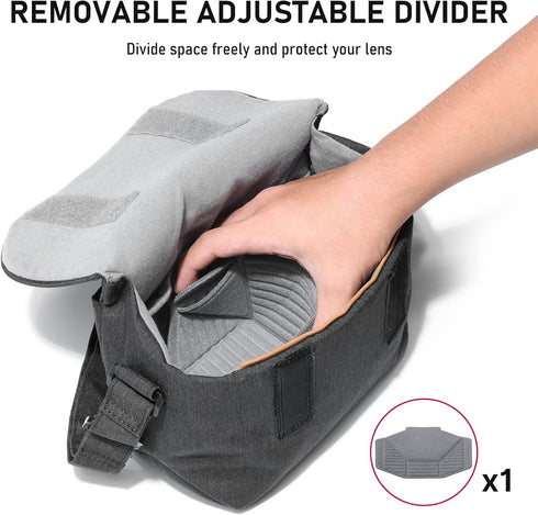 ULANZI Camera Bag, SLR/DSLR Camera Case Professional, Crossbody Photography Small Bag Fashion, Shoulder Bag for Women